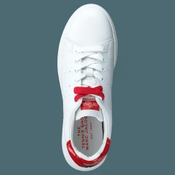 Marc Jacobs The Tennis Shoe White-red Vit och Röd New