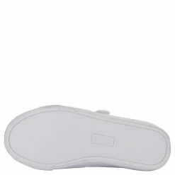 Ralph Lauren Junior Theron V Ps White Smooth Pu/navy W/ Navy P Vit Outlet