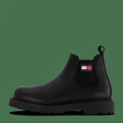 Tommy Hilfiger Tjm Napa Leather Black Svart Hot