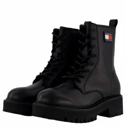 Tommy Hilfiger Tjw Urban Lace Up Boot Black Svart Outlet