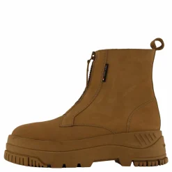 Tommy Hilfiger Tjw Zip  Up Flatform Nubuck Bo Light Sepia Brown Brun Outlet