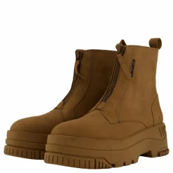 Tommy Hilfiger Tjw Zip  Up Flatform Nubuck Bo Light Sepia Brown Brun Outlet