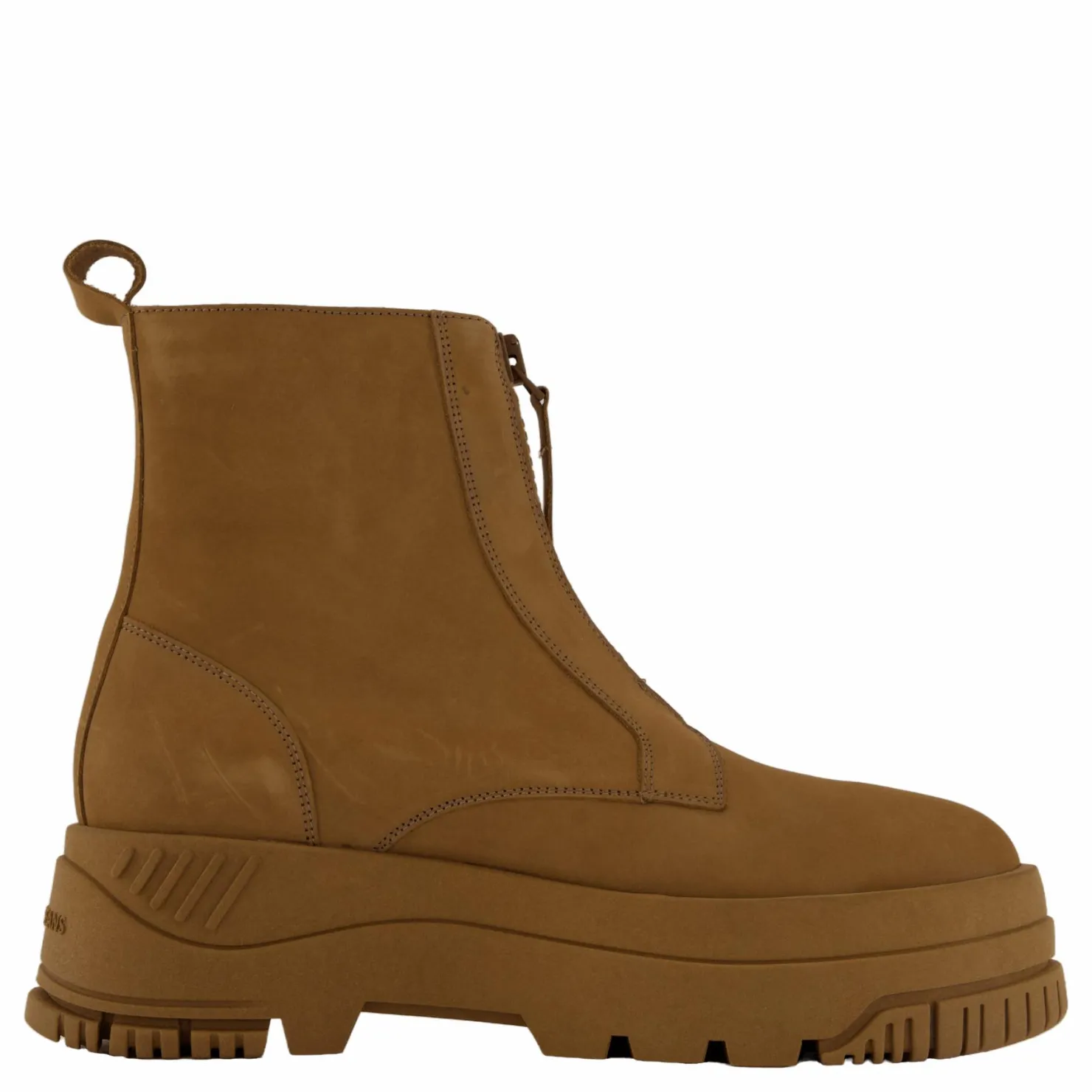 Tommy Hilfiger Tjw Zip Up Flatform Nubuck Bo Light Sepia Brown Brun Outlet