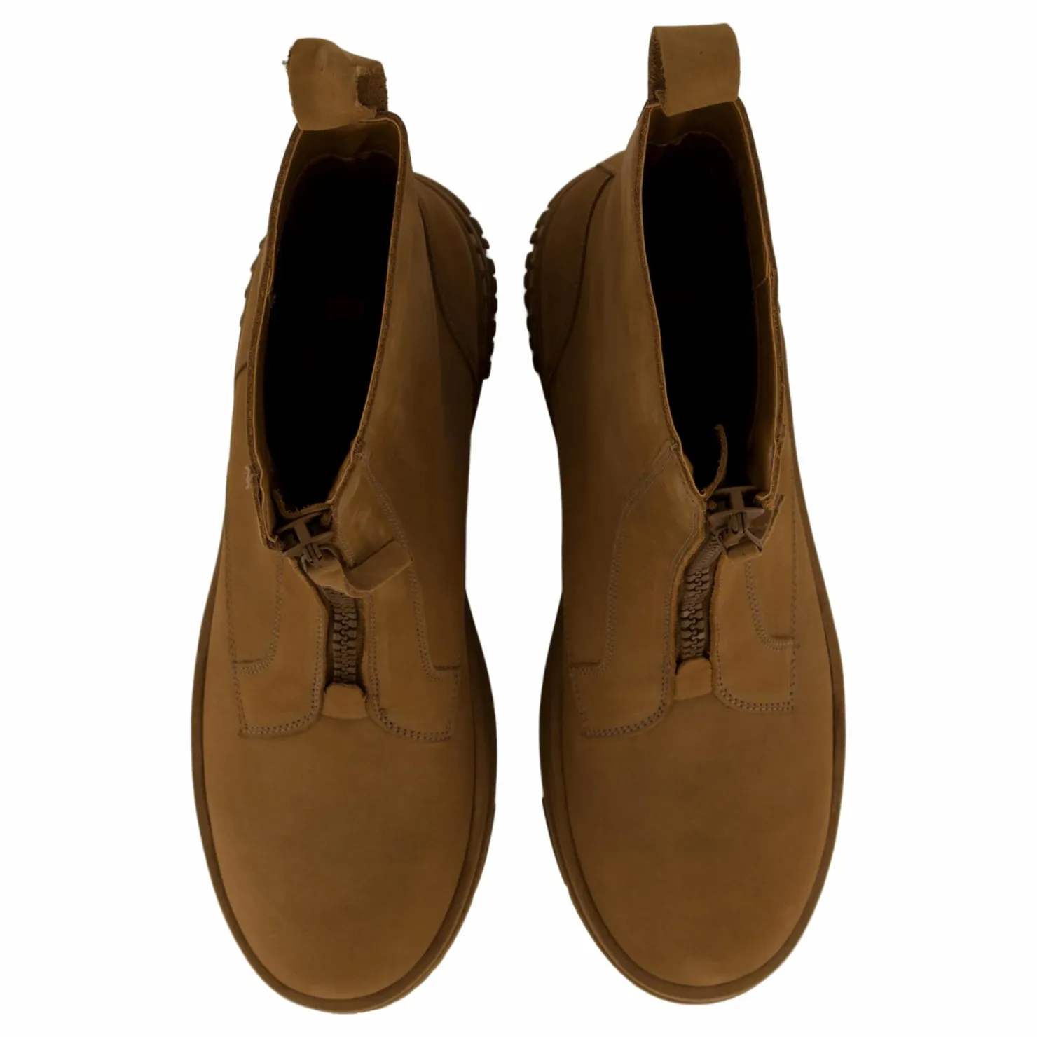 Tommy Hilfiger Tjw Zip Up Flatform Nubuck Bo Light Sepia Brown Brun Outlet