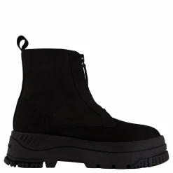 Tommy Hilfiger Tjw Zip Up Flatform Nubuck Bo Black Svart