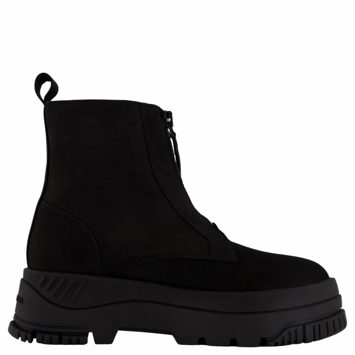Tommy Hilfiger Tjw Zip Up Flatform Nubuck Bo Black Svart