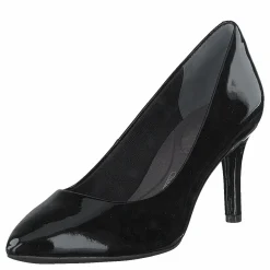 Rockport Total Motion  75Mm Pointy Pump Black Patent Svart Hot
