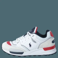 Polo Ralph Lauren Trackster 200 Sneaker Grey / Navy / White / Red Vit New