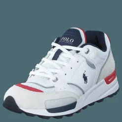 Polo Ralph Lauren Trackster 200 Sneaker Grey / Navy / White / Red Vit New