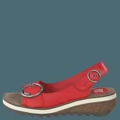 Fly London Tram 2 Bridle-scarlet Röd Discount