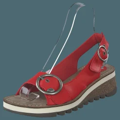 Fly London Tram 2 Bridle-scarlet Röd Discount