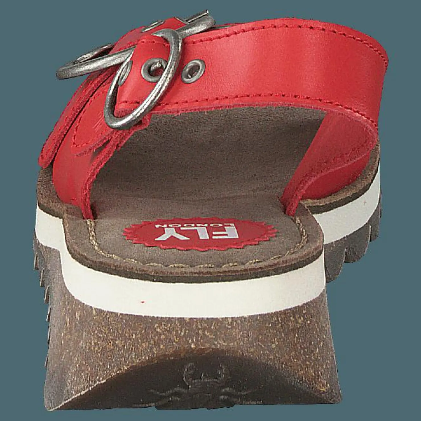 Fly London Tram 2 Bridle-scarlet Röd Discount
