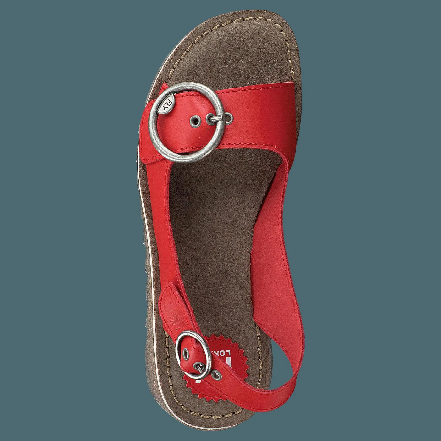Fly London Tram 2 Bridle-scarlet Röd Discount