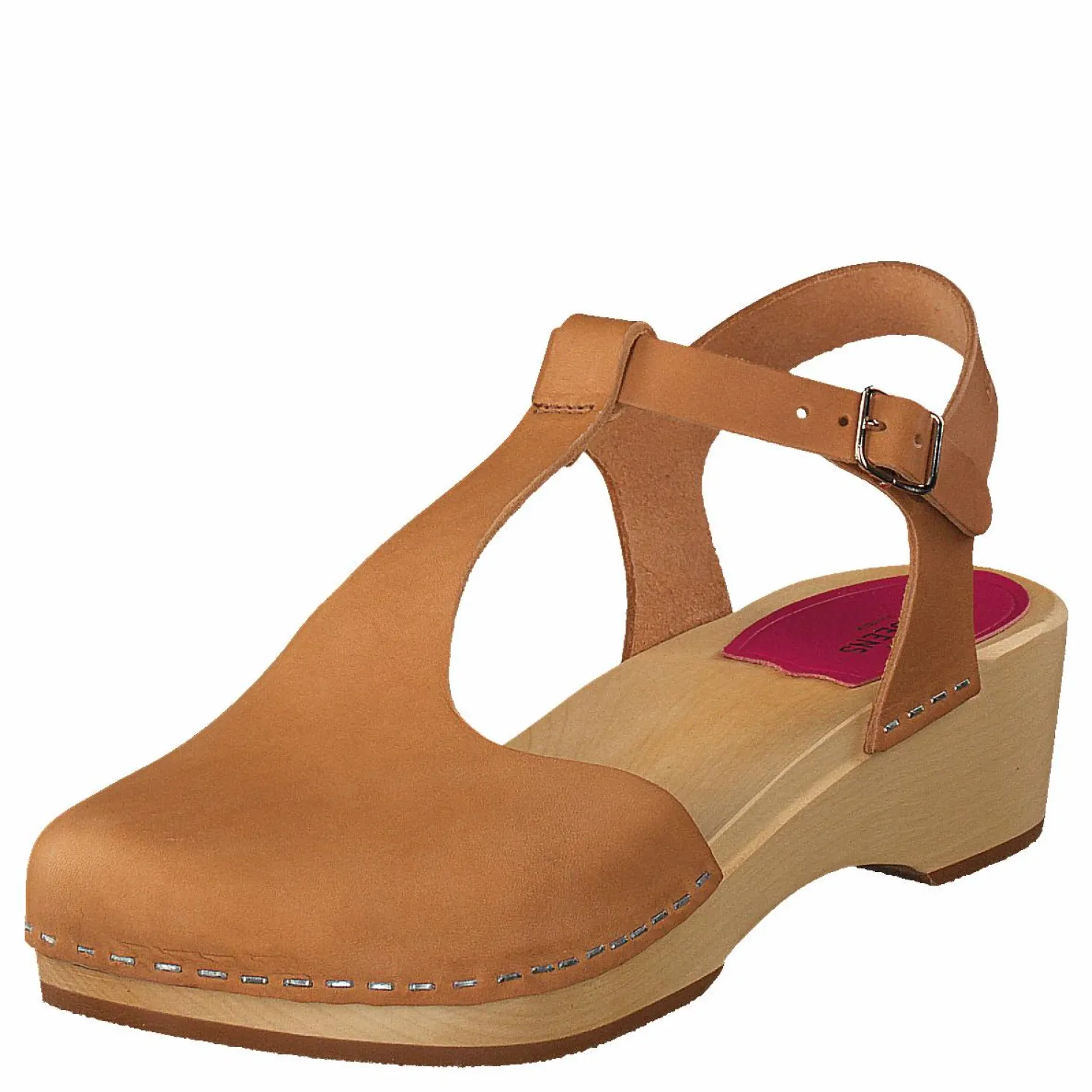 Swedish Hasbeens T-strap Debutant Nature Brun Discount