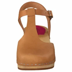 Swedish Hasbeens T-strap Debutant Nature Brun Discount