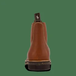 Polo Ralph Lauren Tumbled Leather Boot Peanut Brun Best