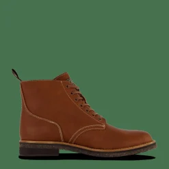 Polo Ralph Lauren Tumbled Leather Boot Peanut Brun Best