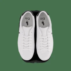 Polo Ralph Lauren Tumbled Leather White / Black Vit Hot