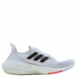 adidas Ultraboost 21 Shoes Cloud White / Core Black / Solar Red Vit Online