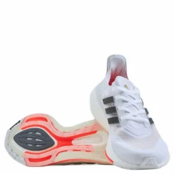 adidas Ultraboost 21 Shoes Cloud White / Core Black / Solar Red Vit Online