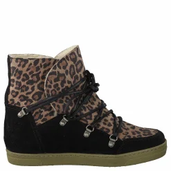 Pavement Uma Wool Leopard Suede Brun och Svart Clearance