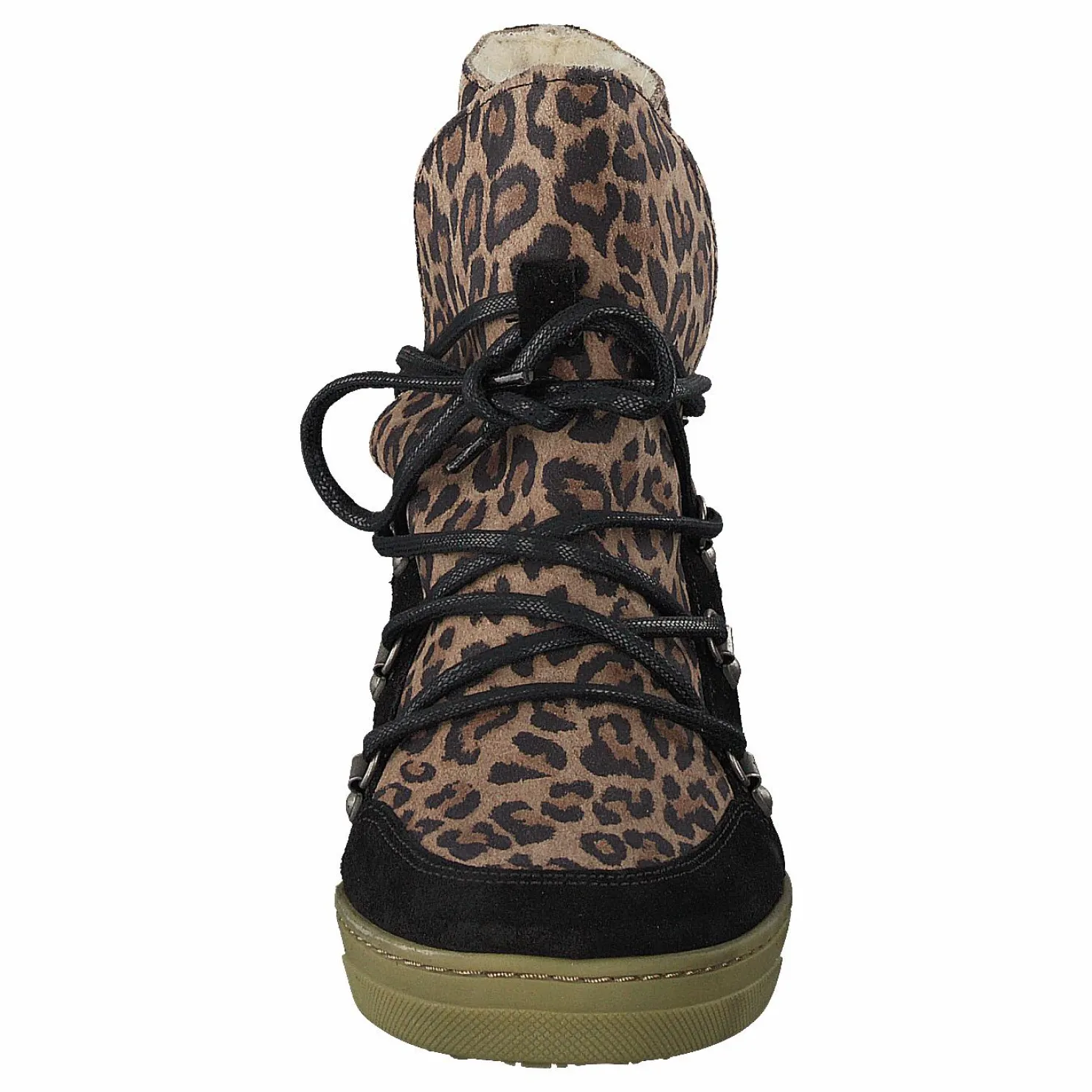 Pavement Uma Wool Leopard Suede Brun och Svart Clearance