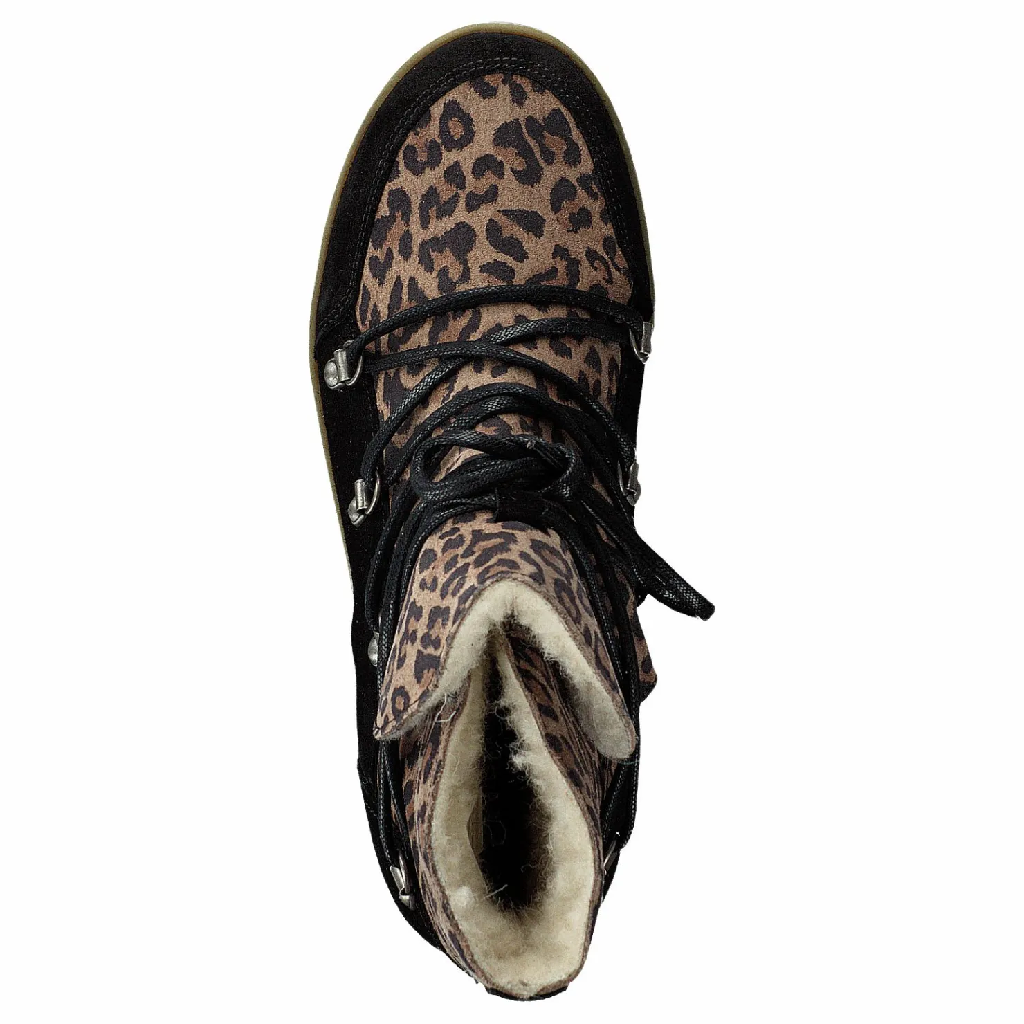 Pavement Uma Wool Leopard Suede Brun och Svart Clearance