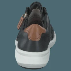 Clarks Un Rio Zip Black Leather Svart Best