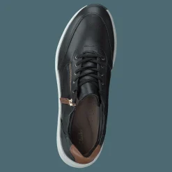 Clarks Un Rio Zip Black Leather Svart Best
