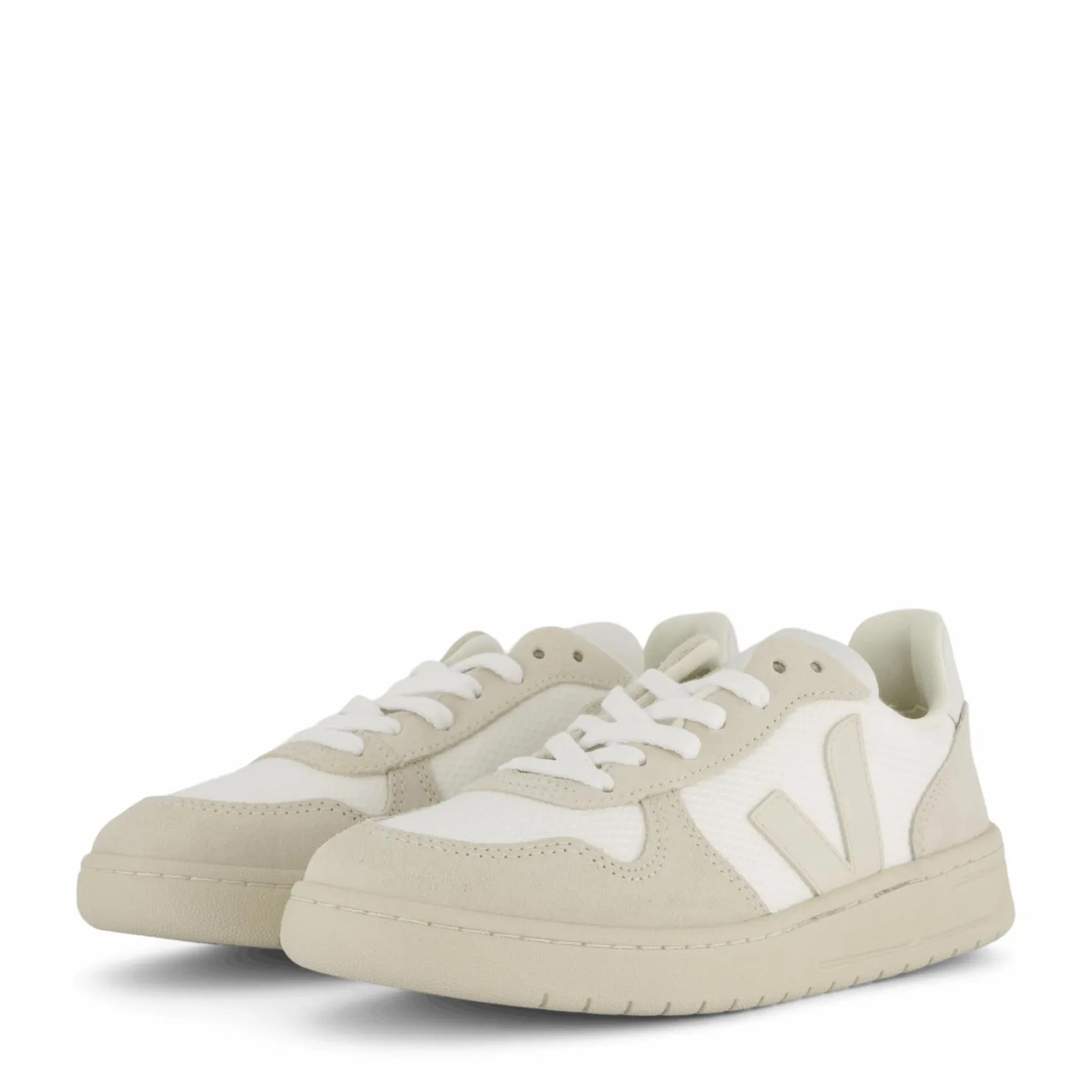 Veja V-10 B Mesh White Natural Pierre Vit Hot