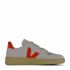 Veja V-10 Cwl White Orange Fluo Vit New