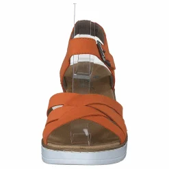 Rieker V3863-38 Mandarine Orange och Brun Discount