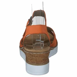 Rieker V3863-38 Mandarine Orange och Brun Discount