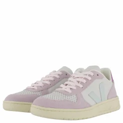 Veja V-10 V-10 Leath Gravel_menthol_parm Lila Hot