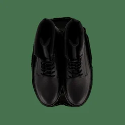 Tommy Hilfiger Varm Padded Hilfiger Lth Boot Black Svart Best