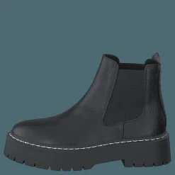Steve Madden Veerly Black Leather Svart Clearance