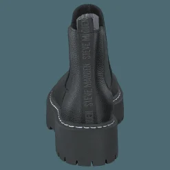 Steve Madden Veerly Black Leather Svart Clearance