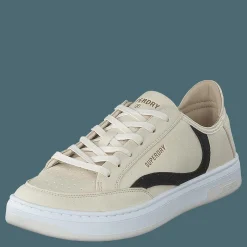 Superdry Vegan Basket Ov Low Trainer Oatmeal/vintage Black Beige Hot