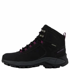 Merrell Vego Mid Leather WTPF Black/Gloxinia Svart Hot