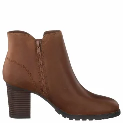 Clarks Verona Trish Dark Tan Lea Brun Outlet