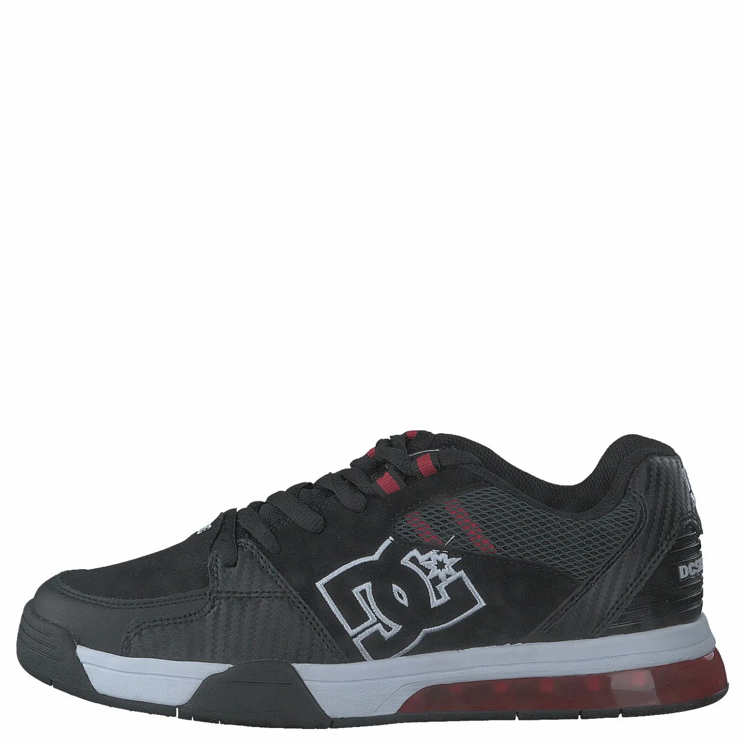 DC Shoes Versatile Black/white/athletic Red Svart Discount