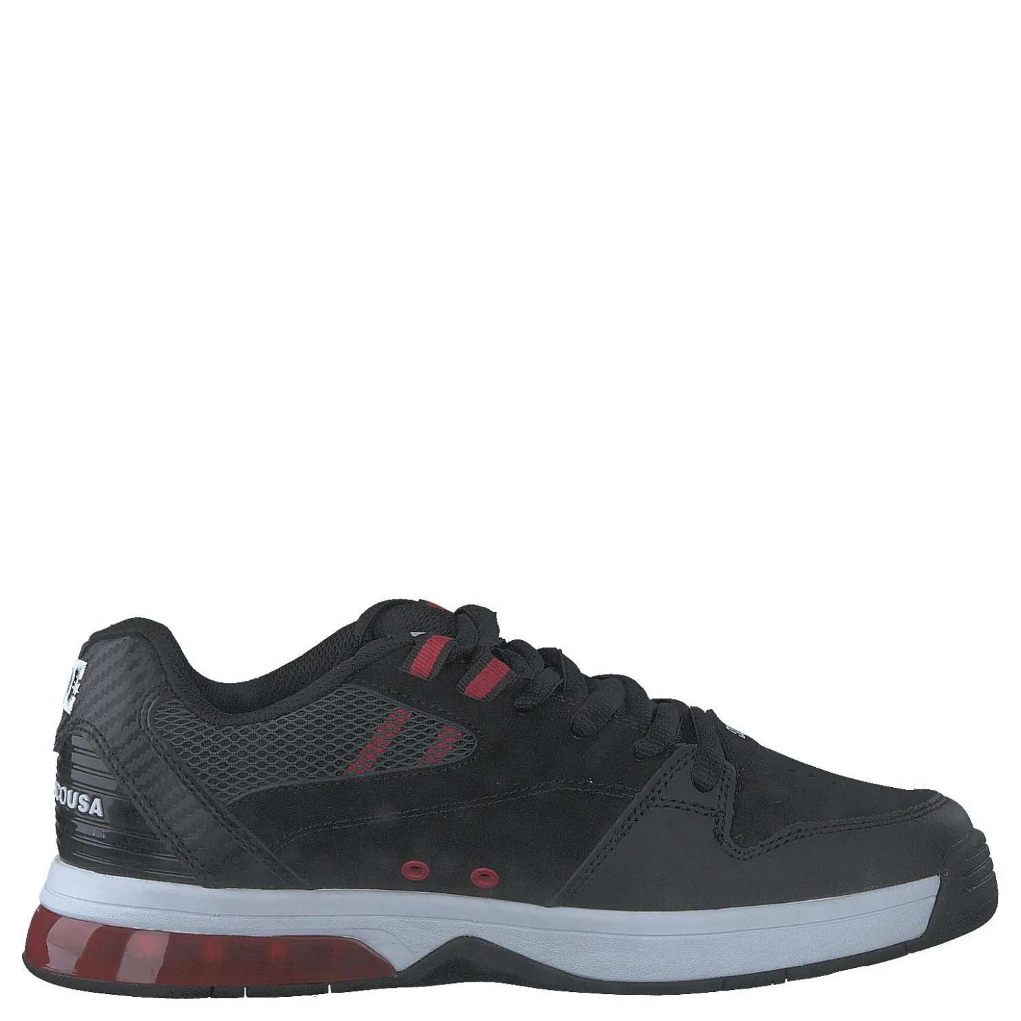 DC Shoes Versatile Black/white/athletic Red Svart Discount