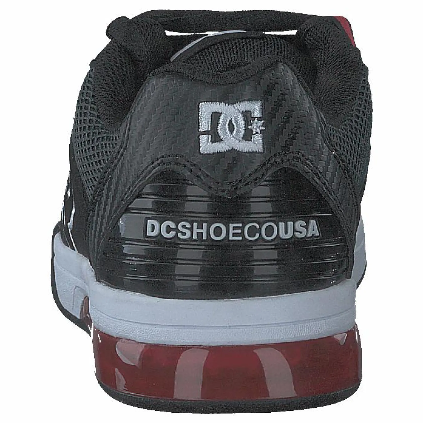 DC Shoes Versatile Black/white/athletic Red Svart Discount