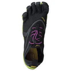 Vibram Fivefingers V-run Black/yellow/purple Grå och Svart New