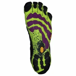 Vibram Fivefingers V-run Black/yellow/purple Grå och Svart New