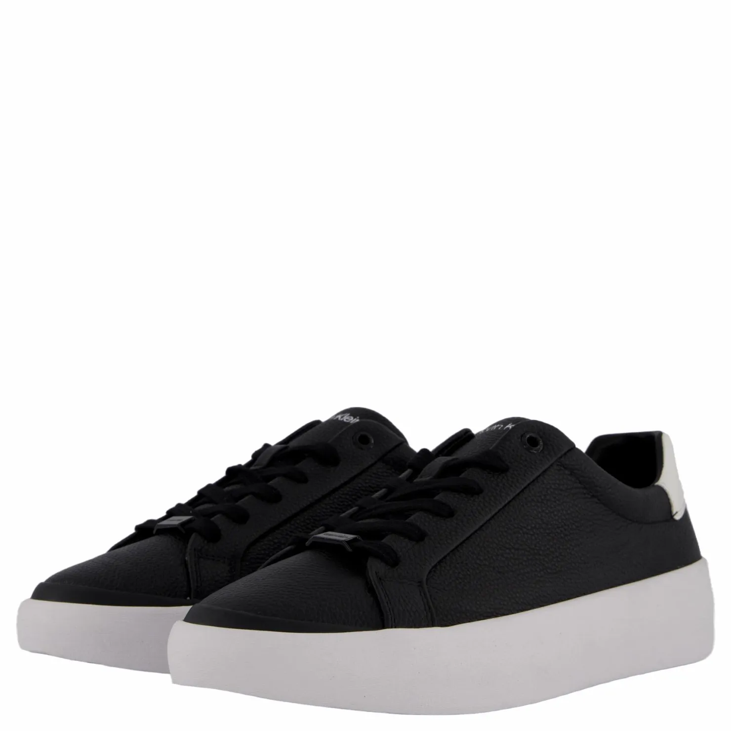 Calvin Klein Vulc Lace Up Lth Black / White Svart Clearance