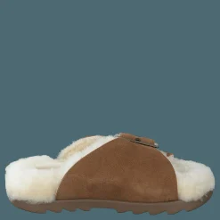 UGG W Outslide Buckle Chestnut Suede Beige och Brun