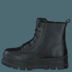 UGG W Sidnee Black Leather Svart Online