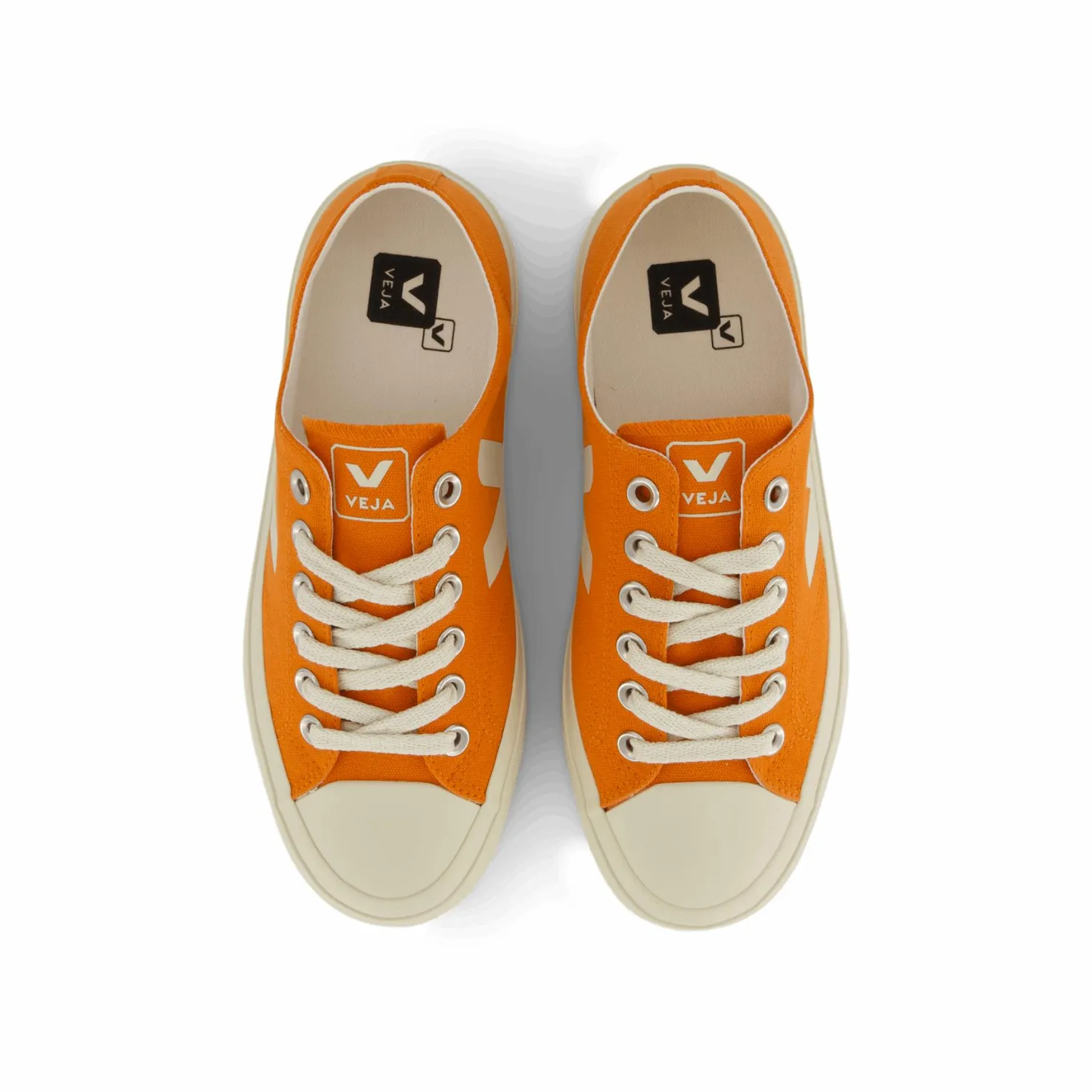 Veja Wata Ii Low Canvas Pumpkin Pierre Orange Clearance