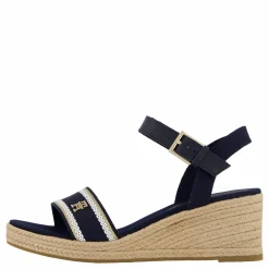 Tommy Hilfiger Webbing Wedge Sandal Blå